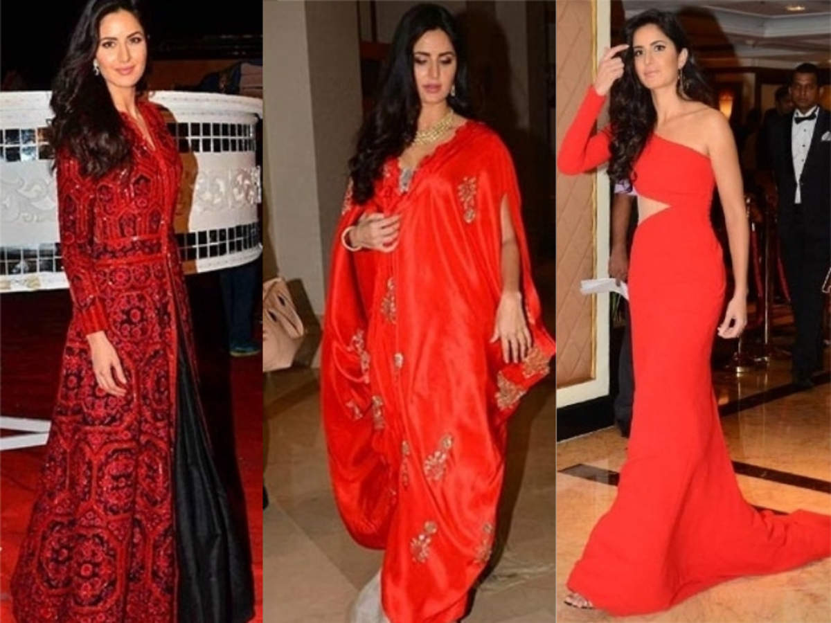 BollywoodAtCannes: Katrina Kaif Dazzles in a Red Elie Saab Gown - Masala
