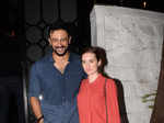 Arunoday Singh and wife Lee Elton