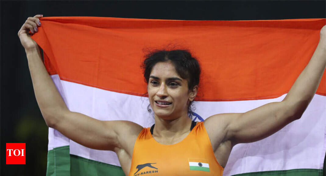 CWG 2018 Wrestlers Vinesh Phogat, Sumit win gold; bronze for Sakshi