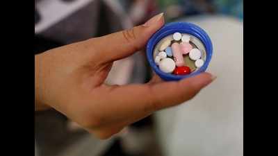 Raipur: Drug officials collect med samples from AIIMS chemist store