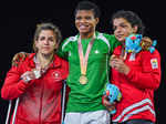 Aminat Adeniyi, Michelle Fazzari and Sakshi Malik