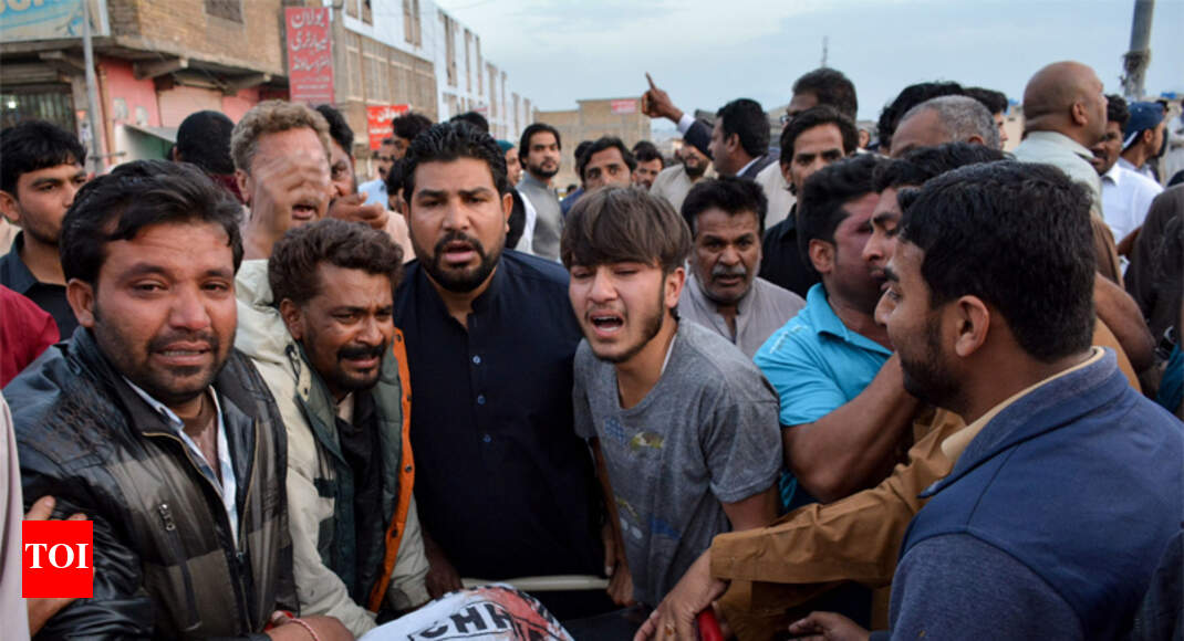 Protests against killing of two Christians in Pakistan - Times of India