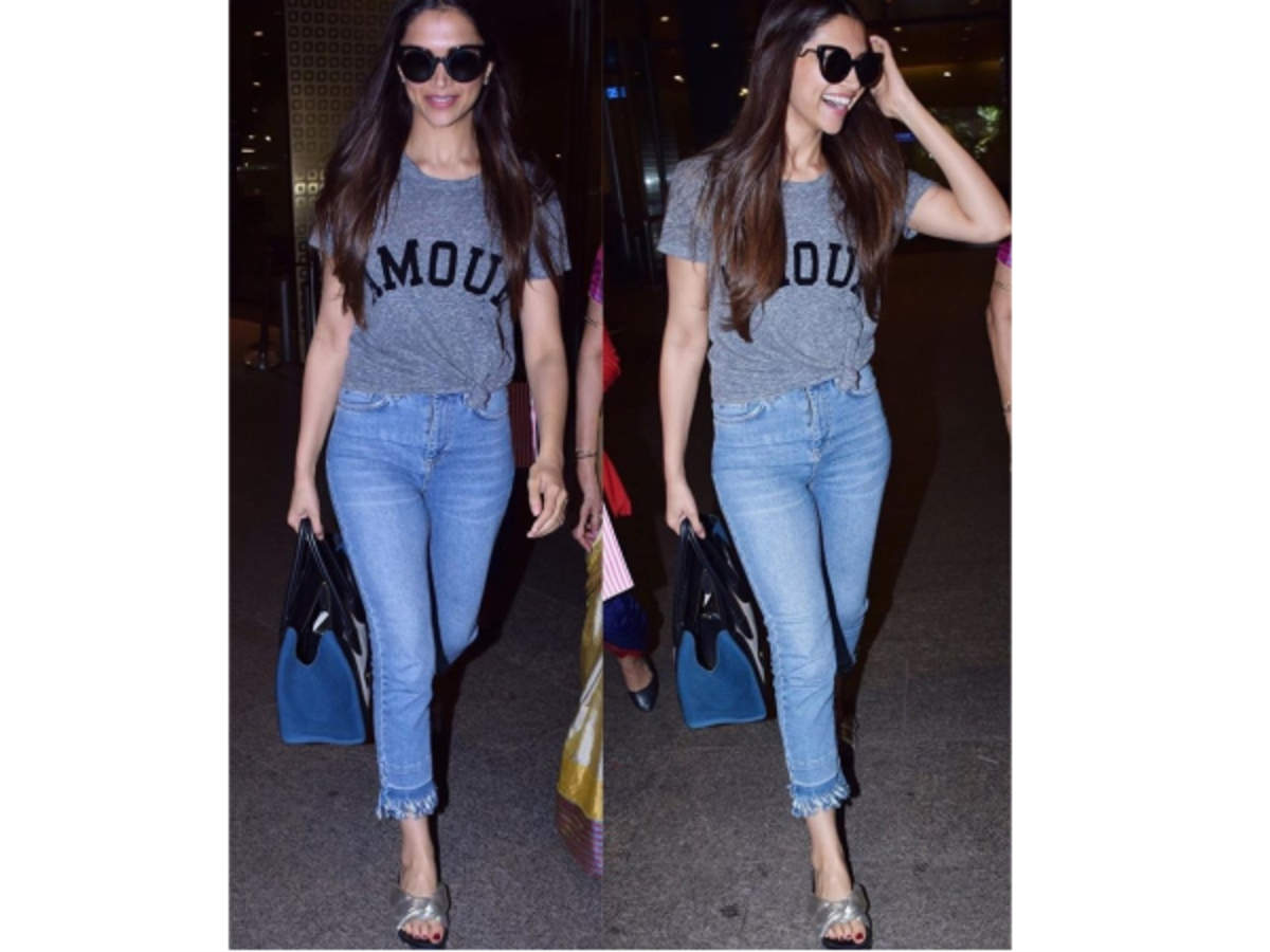 Deepika Padukone makes basics look classic with her latest airport look! 