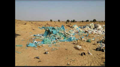 A swirling ocean of plastic debris
