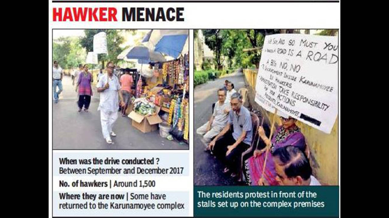 Salt Lake: Elderly citizens hit the street to free housing society of  encroachment | Kolkata News - Times of India