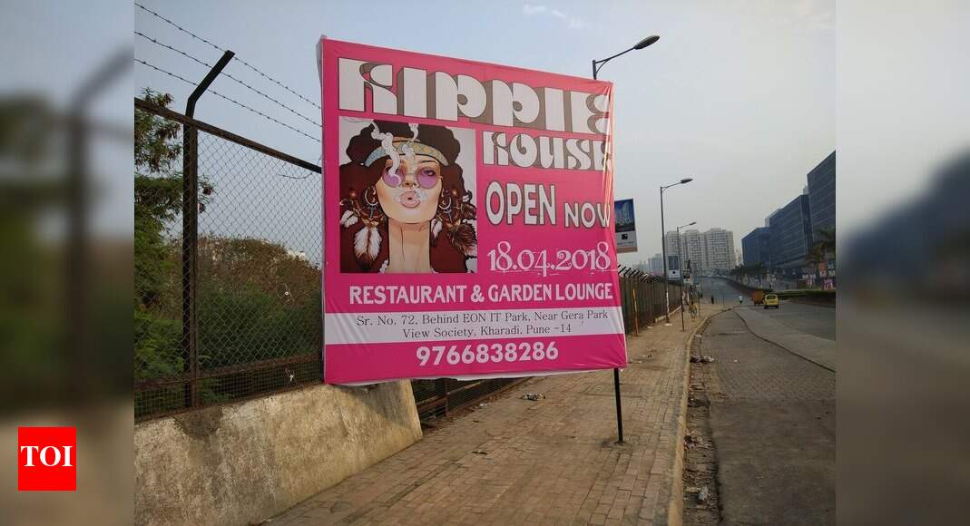 illegal billboards Times of India