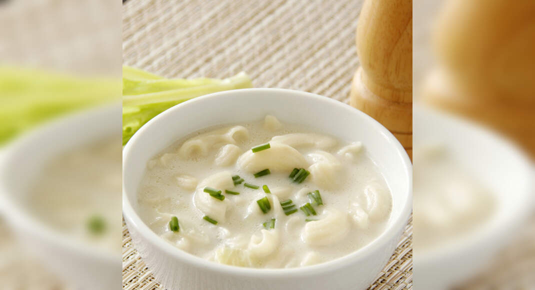 Creamy Mac-and-Cheese Chicken Soup Recipe: How to Make Creamy Mac-and-Cheese Chicken Soup Recipe | H