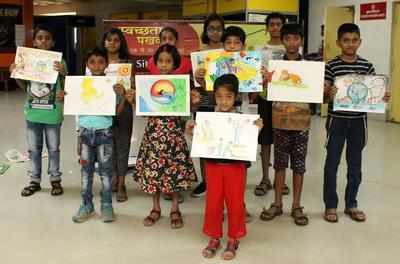 Children’s paintings give message of saving environ