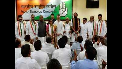 Nagam Janardhan Reddy joins Congress party