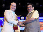 Nitin Gadkari and Anupam Kher