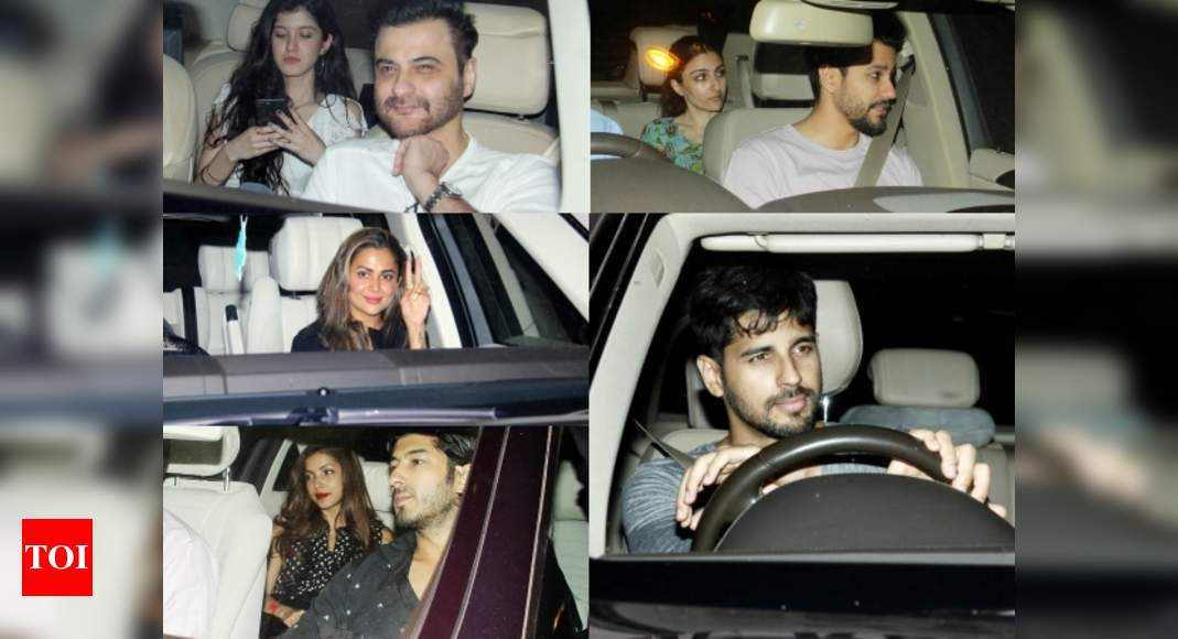 Sidharth Malhotra Malaika Arora Arjun Kapoor Soha Ali Khan Kunal Kemmu Spotted At Maheep