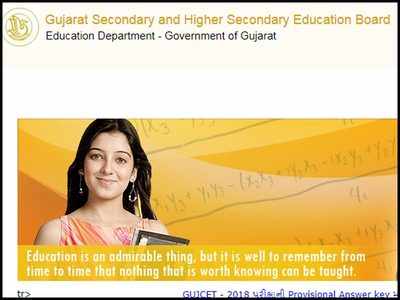 GUJCET 2018 answer key released; Check and download from gseb.org