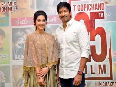 Gopichand and Mehreen shoot climax portion of Pantham