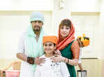 Sonu Nigam with wife Madhurima Nigam and son Nivaan Nigam