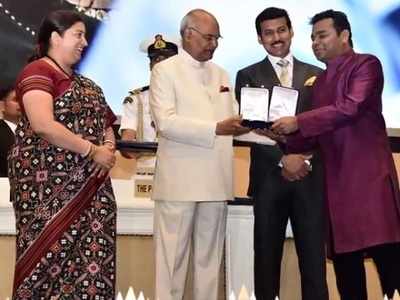 Photo: AR Rahman felicitated by President Ram Nath Kovind at 65th National Awards