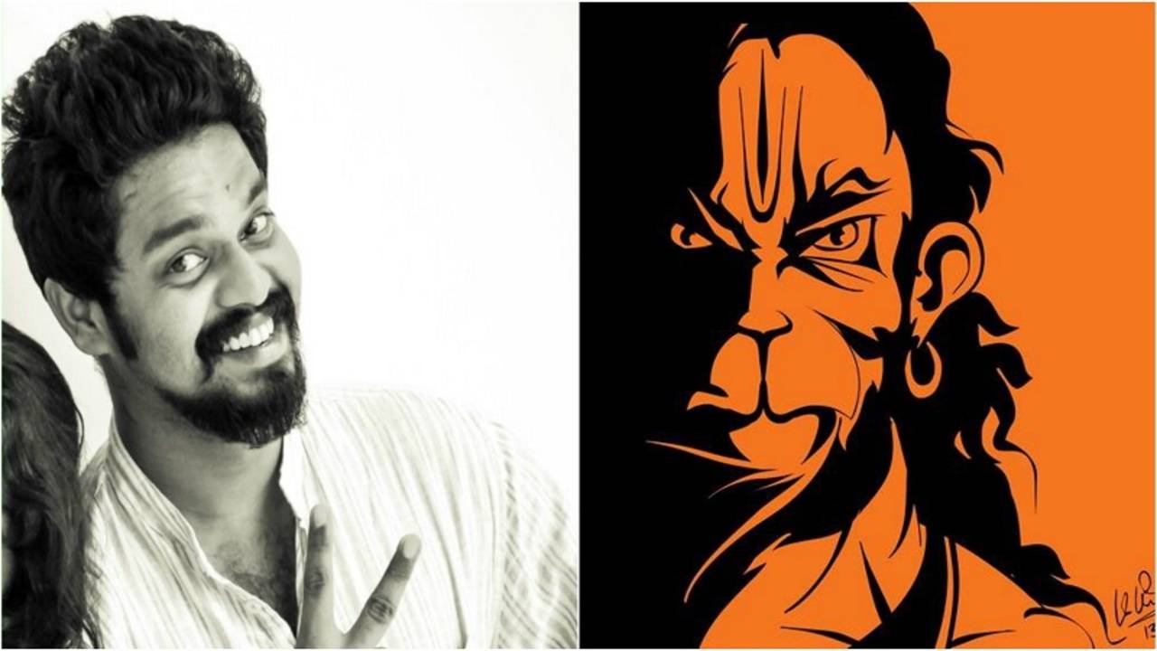 Hanuman Vector at GetDrawings, angry hanuman iphone black and white HD  phone wallpaper | Pxfuel