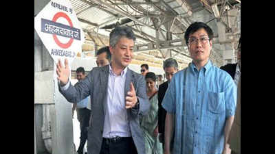 Japan minister visits bullet train sites