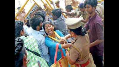 Police detain more than 50 people at NEET protest outside CBSE Anna Nagar office