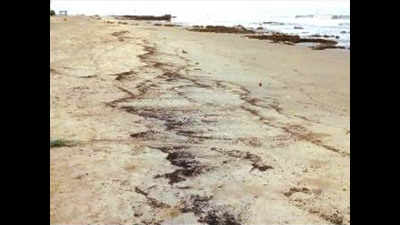 Blobs of tar continue to wash up on few beaches