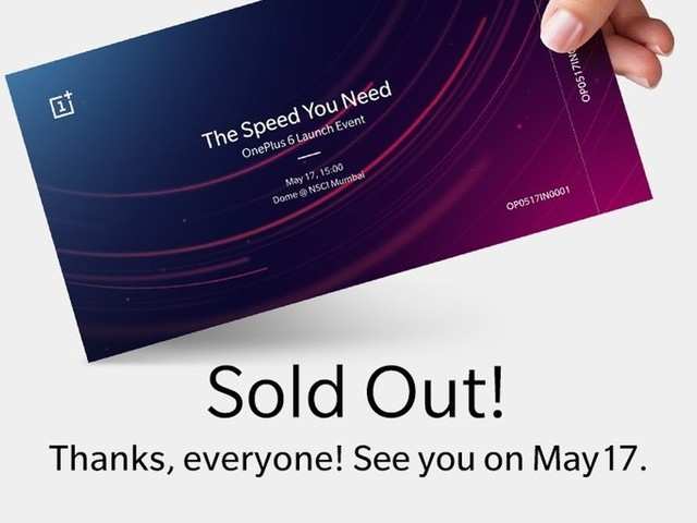 OnePlus 6 launch event: Over 1500 tickets sold in four minutes