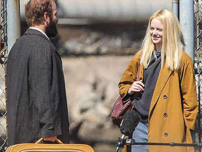 Emma Stone spotted shooting in NYC after partying with Justin Theroux at the Met Gala