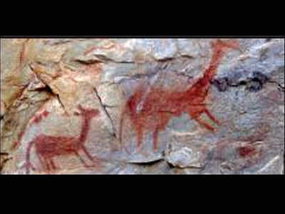 Biggest Rock Shelters: Prehistoric rock art site discovered in Kurnool |  Chennai News - Times of India