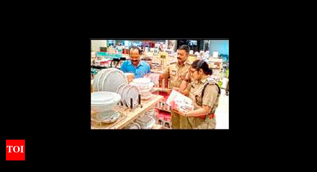 4 top malls under radar: Goods worth Rs 72 lakh seized | Hyderabad News ...