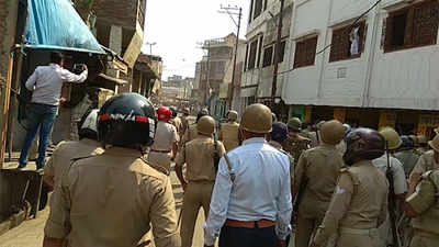 Police and protesters clash in Kasganj after triple murder and robbery case