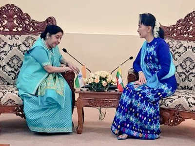 India for safe, sustainable return of Rohingyas: Sushma Swaraj
