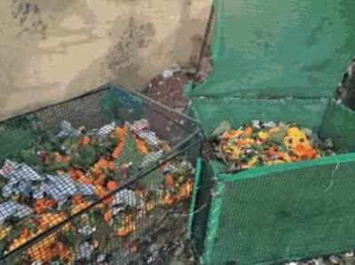 Temples lead the green way, compost made out of used flowers
