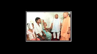 Yogi visits Sitapur; kin of those killed in dog attack to get Rs 2 lakh
