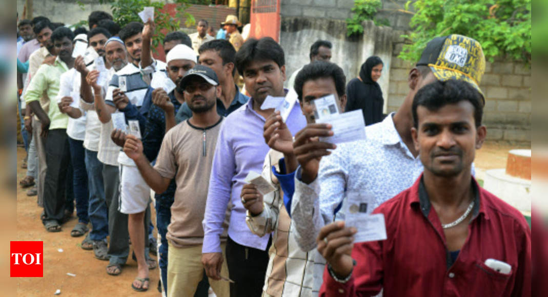 70% Voter Turnout In Karnataka Assembly Polls | India News - Times Of India