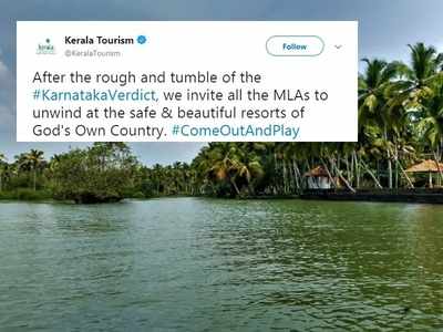 Split Karnataka verdict: Kerala Tourism offers ‘safe and beautiful’ resorts to MLAs