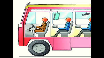 Private bus owners protest seizure of vehicles in Noida