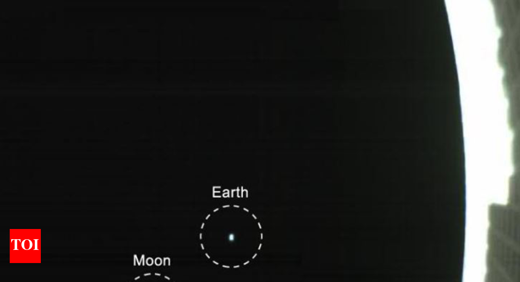 NASA CubeSats beam back 'classic portrait' of Earth, Moon - Times of India