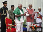 Yeddyurappa sworn in as Karnataka CM