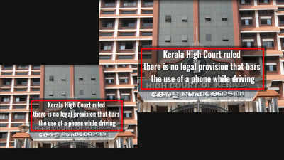 Talking on phone while driving is not illegal: Kerala HC