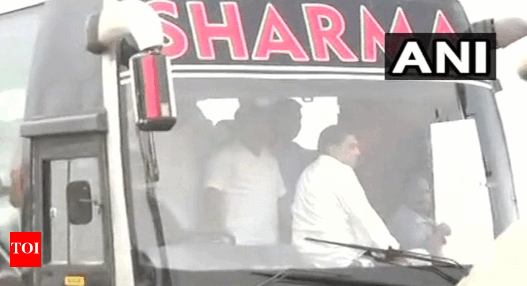After staging protest, Congress MLAs return to Eagleton Resort - Times of India