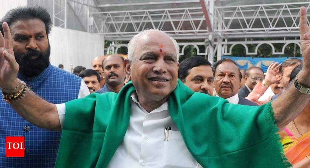 We will not need 15 days to prove majority, Karnataka CM Yeddyurappa tells BJP workers - Times of India