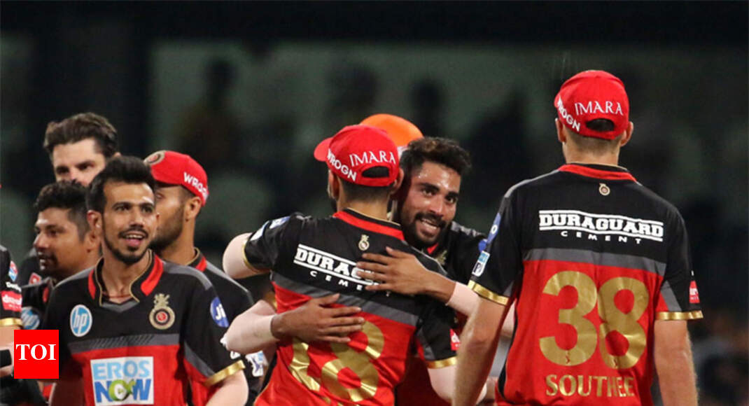 RCB vs SRH: Royal Challengers Bangalore beat Sunrisers Hyderabad to remain in contention - Times of India
