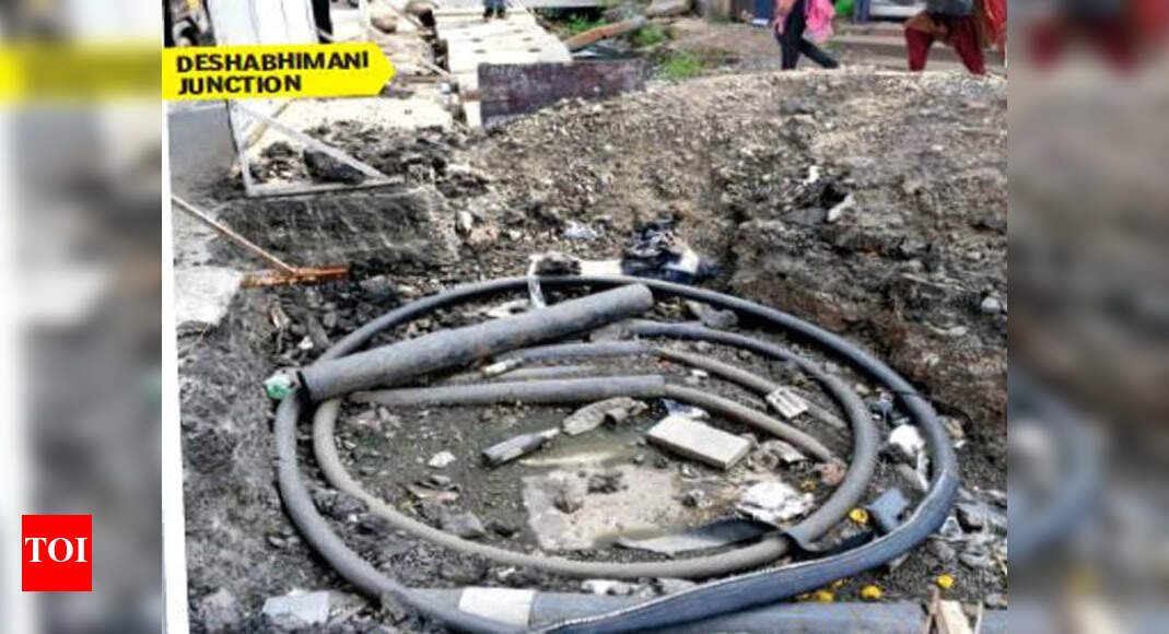 Unauthorized cables choking Kochi drains Kochi News Times of India