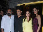 Nushrat Bharucha poses for the lensman with Luv Ranjan, Bhushan Kumar and Divya Khosla Kumar