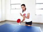 Bennett University Sports Day: Femina Miss India 2018 contestants at Table Tennis match