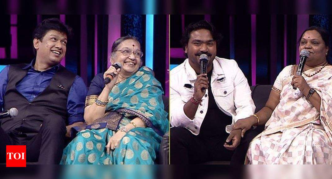 Vijay Prakash Watch Arjun Janya Singing With His Mother In Sa Re Ga Ma Pa Li L Champs Times Of India
