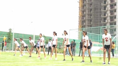 Miss India 2018 finalists at Bennett University 100 metres race