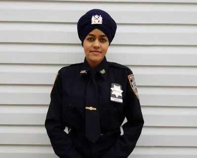 NYPD gets first female turbaned Sikh auxiliary police officer