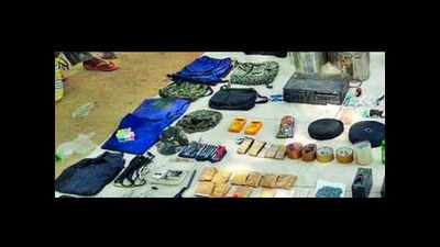 Cache of explosives recovered from Reds