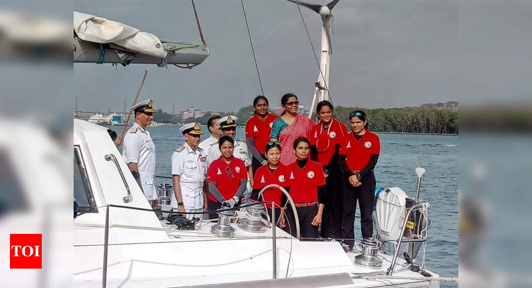 All-women Indian Navy Crew Returns To Goa After Historic ...