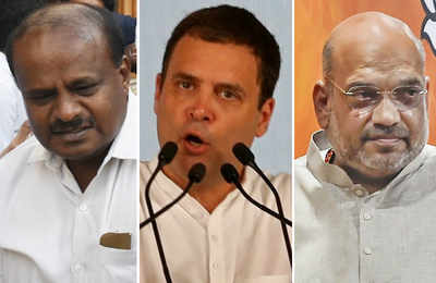 Kumaraswamy meets Rahul, Sonia to discuss Congress-JD(S) power-sharing arrangement: Top developments