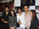 Palash Muchhal poses with Parth Samthaan, Palak Muchhal,Vikas Gupta and Niti Taylor